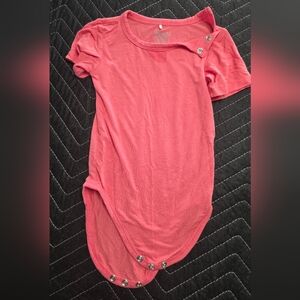 Posh Peanut Coral Baby Onesie